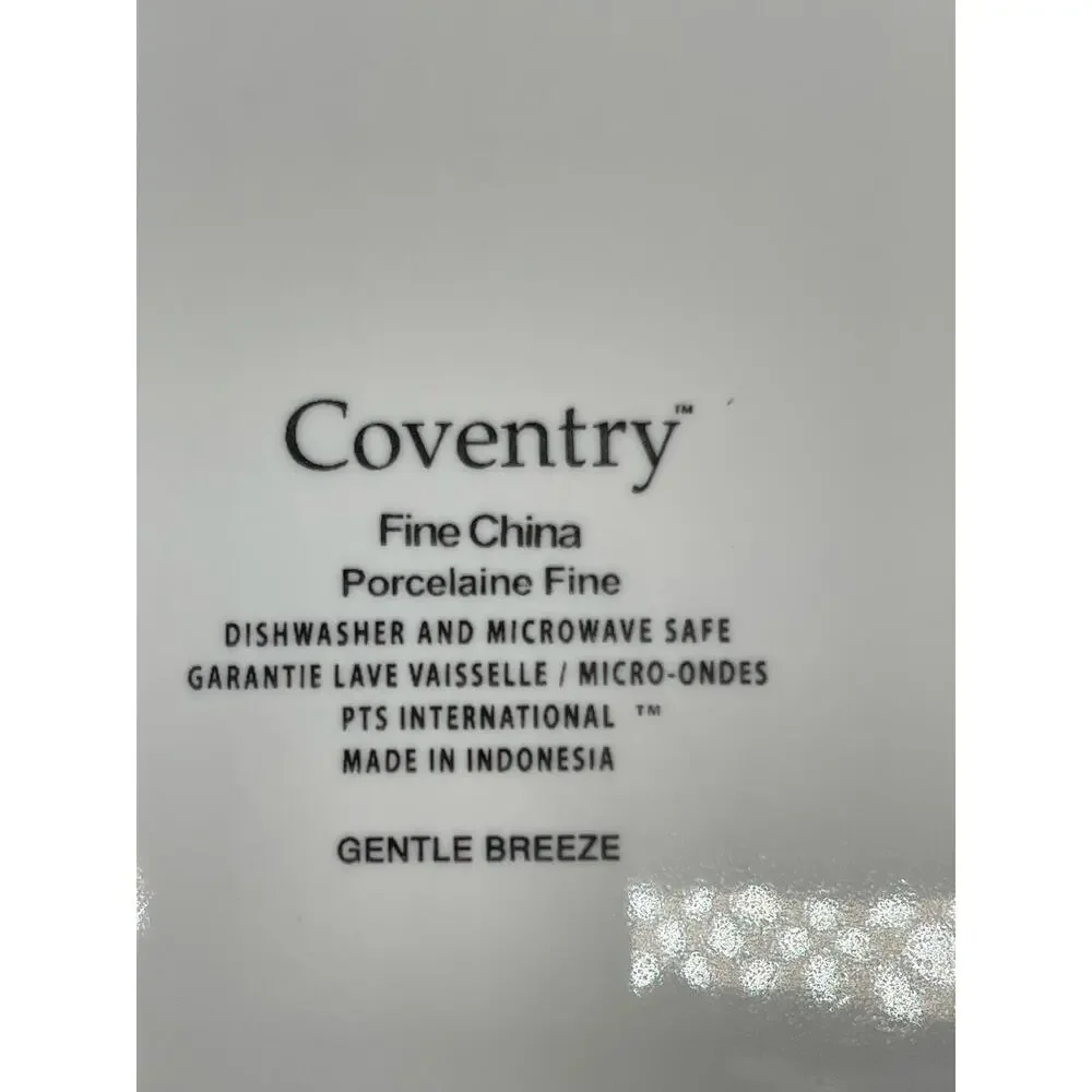 Coventry Porcelaine Gentle Breeze Set of 3 Salad Plates 8